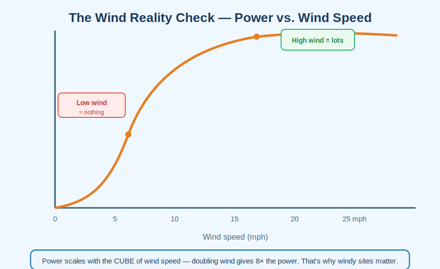 Wind power curve
